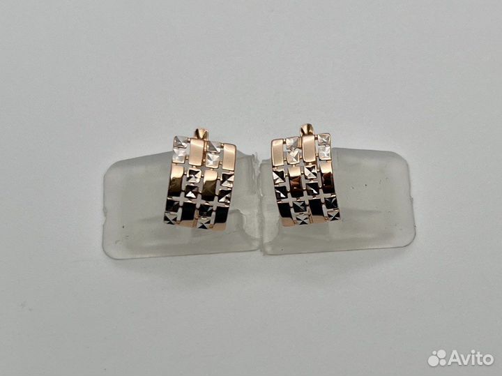 Золотые серьги 585 пробы