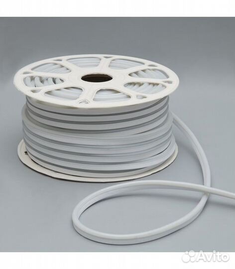 Гибкий неон 220В, 8 на 16, IP67. Теплый белый