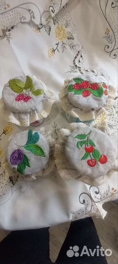 Салфетки льняные на крышку