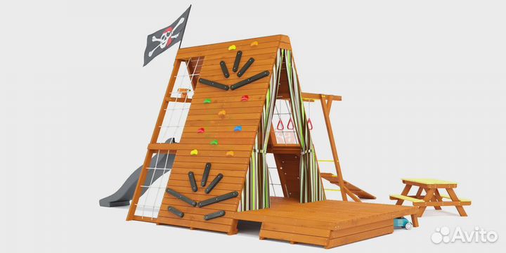 Спортивный домик Савушка База-5 со столиком