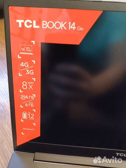 TCL Book 14 go 8/256 4G LTE Windows 11 новый