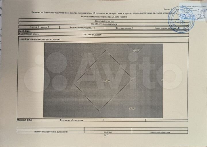 Участок 6,9 сот. (ИЖС)
