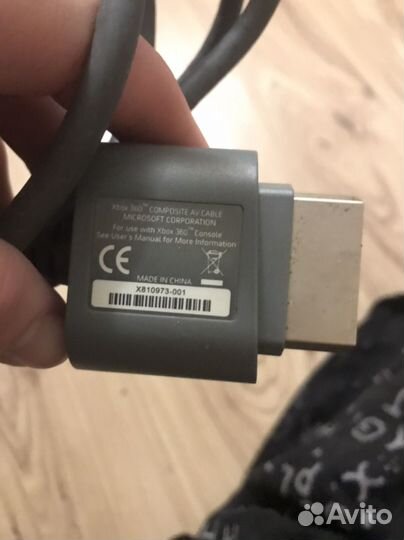 Microsoft 360 xbox composite av cable x810973-001