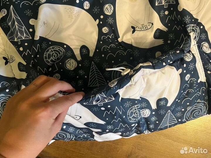 Конверт одеяло на выписку зима