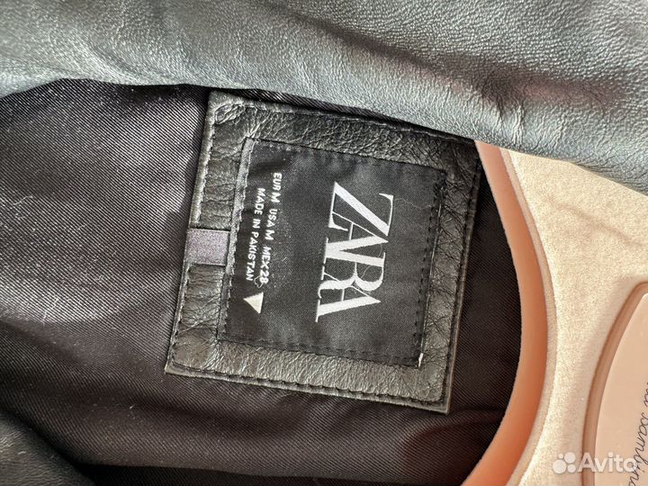 Косуха из натуральной кожи zara