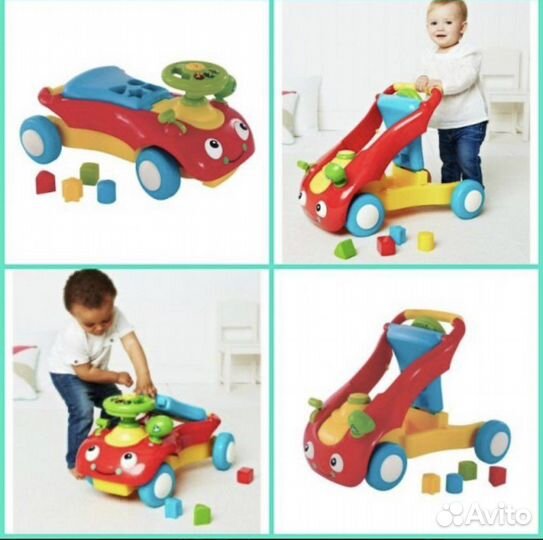 Машинка-сотрет и ходунки ELC