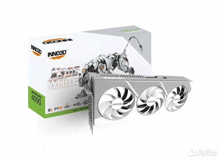 Видеокарта Inno3D GeForce RTX 4090 X3 OC white, 24