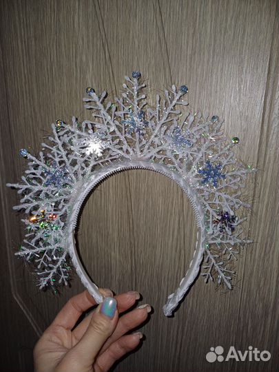 Ободок снежинка