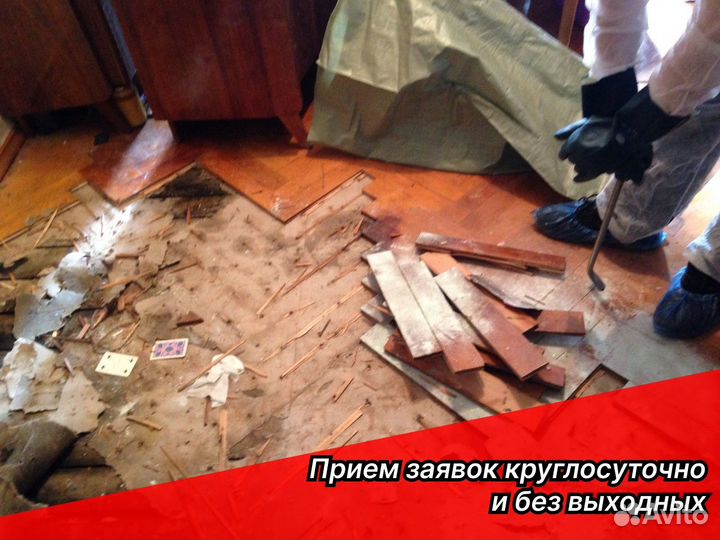 Уборка после пожара, после смерти, чп клининг