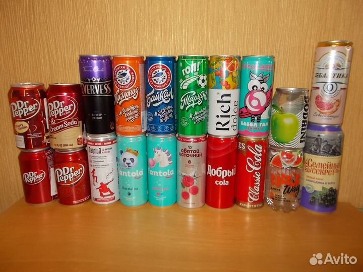 22 шт. банки от газировки