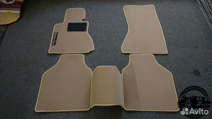 Автоковрики для BMW 7 серии e65, бежевые