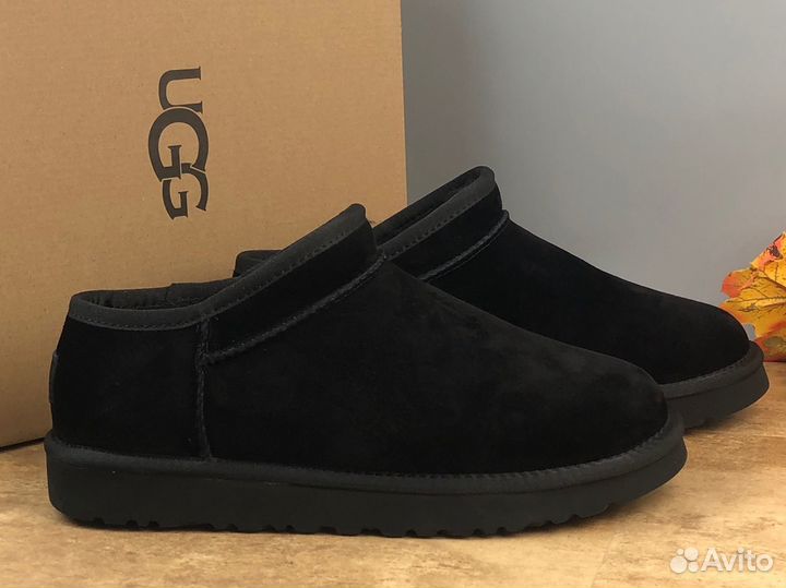 Слипоны женские Ugg Ultra Mini Tasman Black