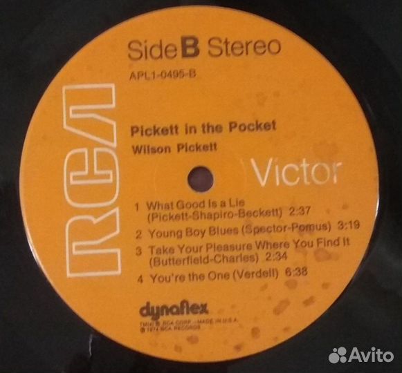 Пластинка винил USA 1974 год Уилсон Пикетт СССР
