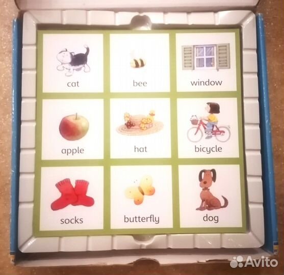 Игра с картинками и английским словесным лото