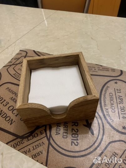 Салфетница из дерева