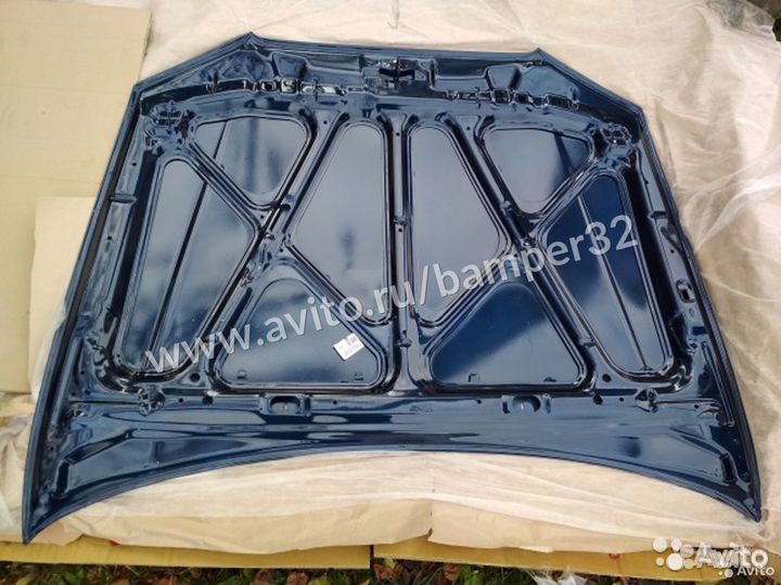 Капот на Акцент в цвете синий Тайфун