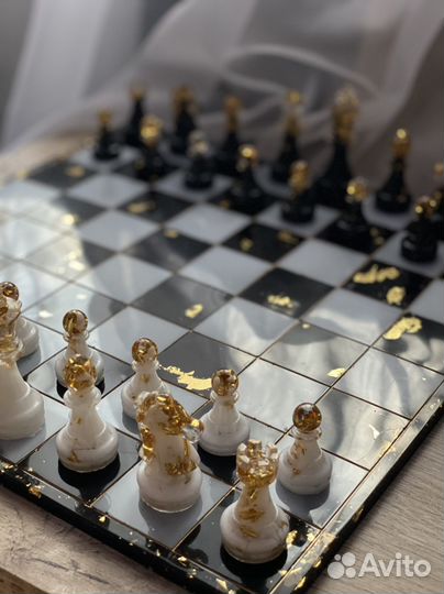 Шахматы из эпоксидной смолы