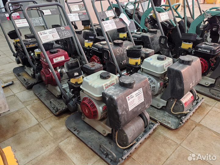 Аренда Прокат виброплит 60-520 кг / бензин, дизель