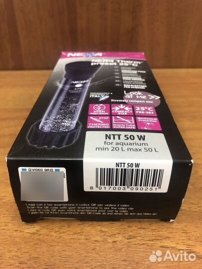Нагреватель для аквариума 20-50л Therm preset