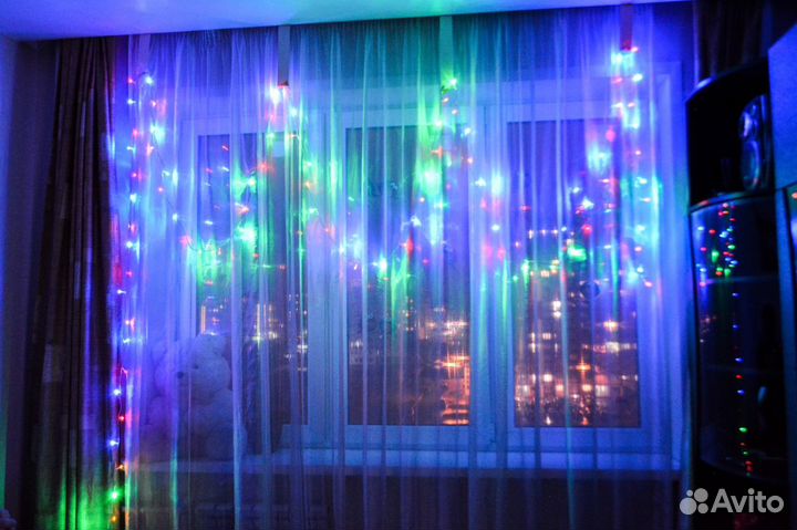 Электрогирлянда новогодняя Нить 7 метров