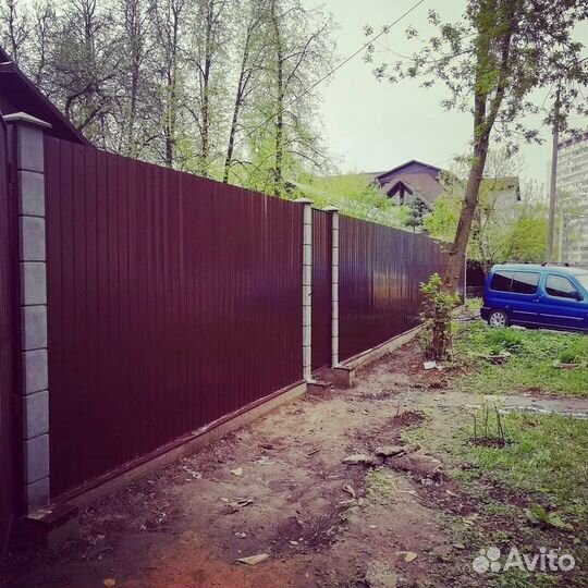 Забор из профнастила