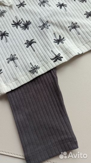 Новый комплект в рубчик h&m 74