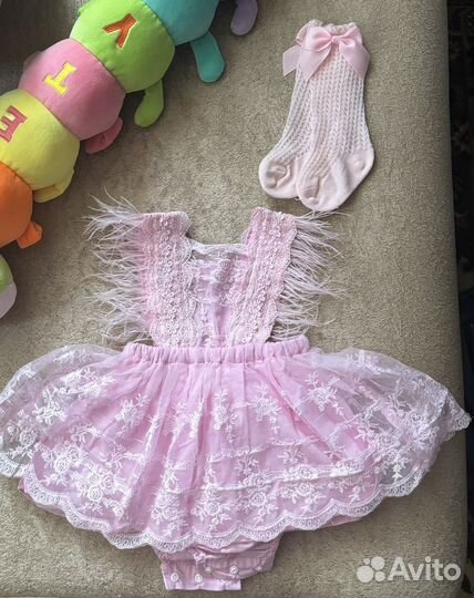 Платье для девочки 74-80 праздничное