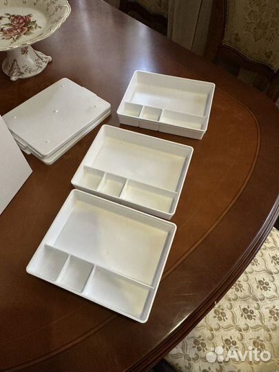 Лоток прямоугольный с крышкой полистрол