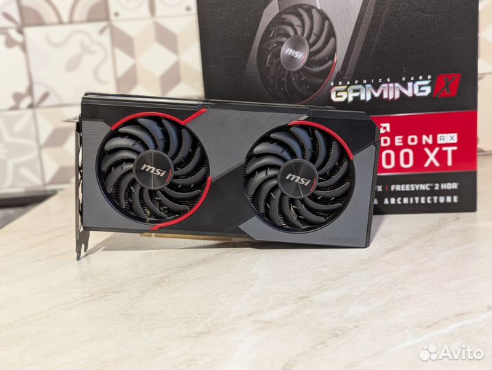 8 Гб Msi Gaming X Radeon 5500 XT gddr6 жирная верс