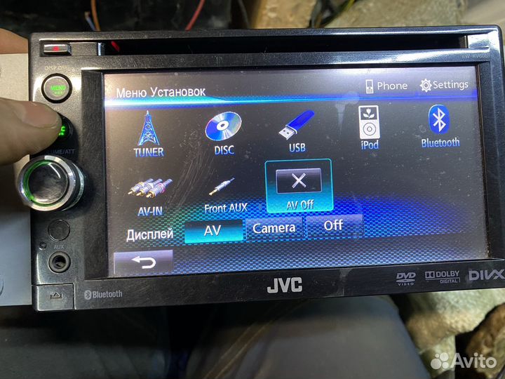 Автомагнитола 2din JVC