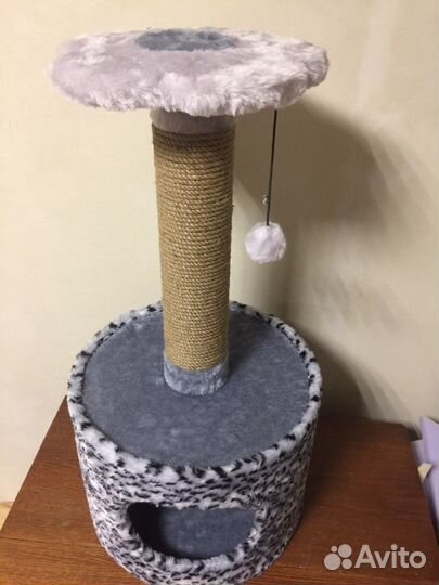 Домик круглый с когтеточкой