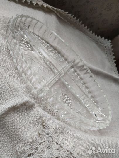 Салатница; Конфетница; Варенница хрусталь СССР