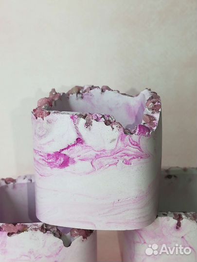 Кашпо маленькое из гипса