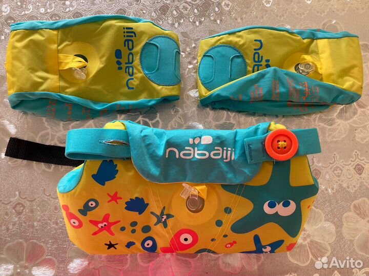 Нарукавники для плавания и пояс