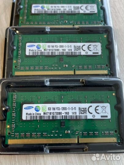 Память Samsung SO-dimm DDR3/L 8Gb 1600