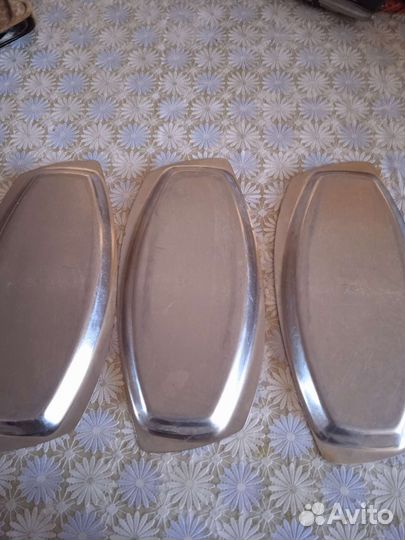 Сковорода тарелка,блюдо декор. нержавейка из СССР