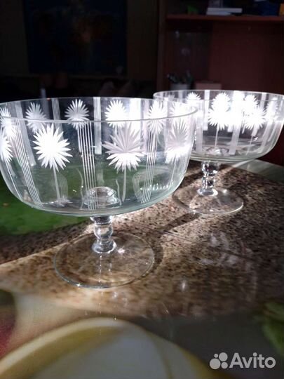 Ваза для фруктов на ножке СССР