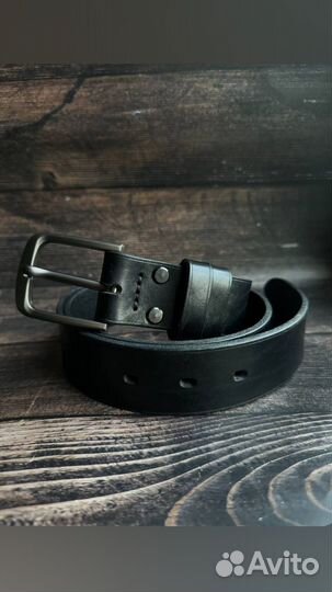 Мужской кожаный ремень ручной работы