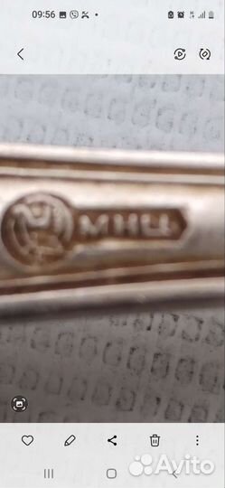 Ложки, вилки и половник из мельхиора