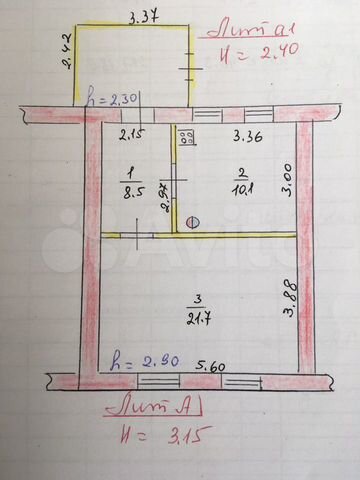 1-к. квартира, 40 м², 1/1 эт.