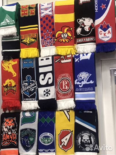 Шарфы футбольных и хоккейных клубов России и мира