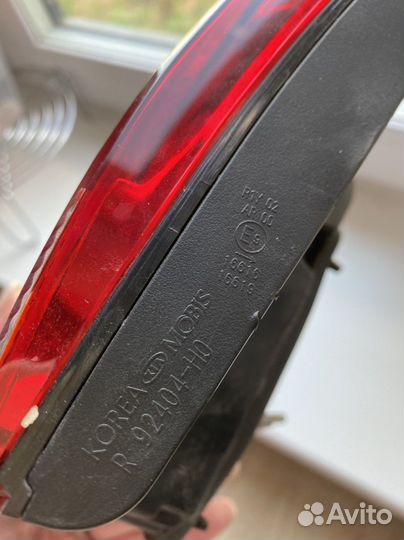 Задние фары на Kia Rio 4