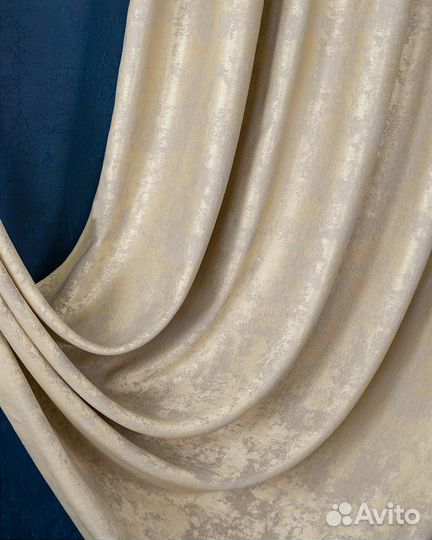 Шторы мрамор Зарина Золото