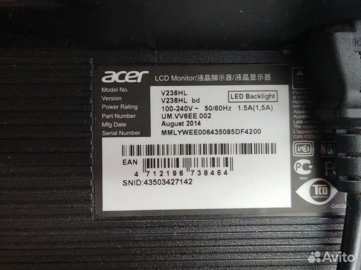 Монитор Acer 24