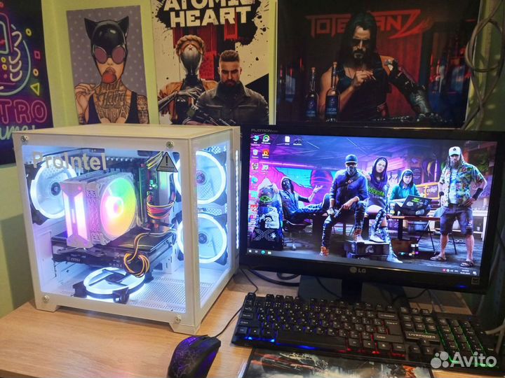 Игровой пк/видео ddr6 8gb/intel12ядер/16gb