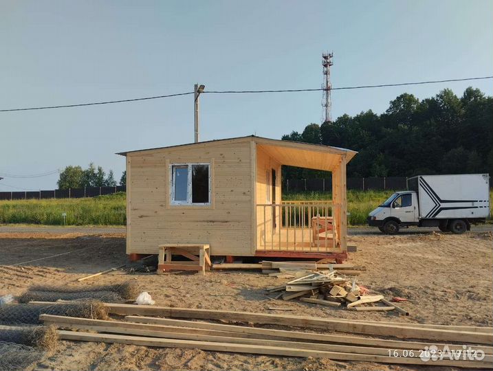 Бытовка с террасой 6х5м