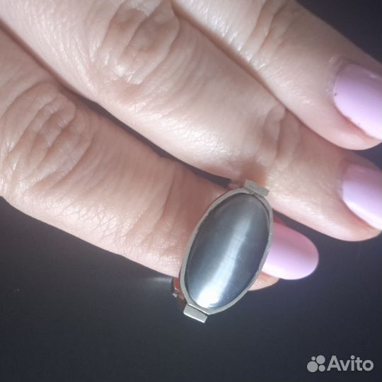 Серебряное кольцо с натуральным камнем