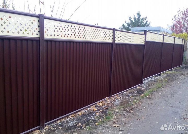 Забор из профнастила с гарантией