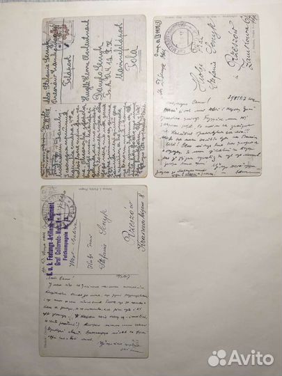 Старинные открытки из немецкого плена 1917г,12шт