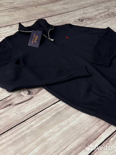 Свитер Polo Ralph Lauren синий люкс мужской